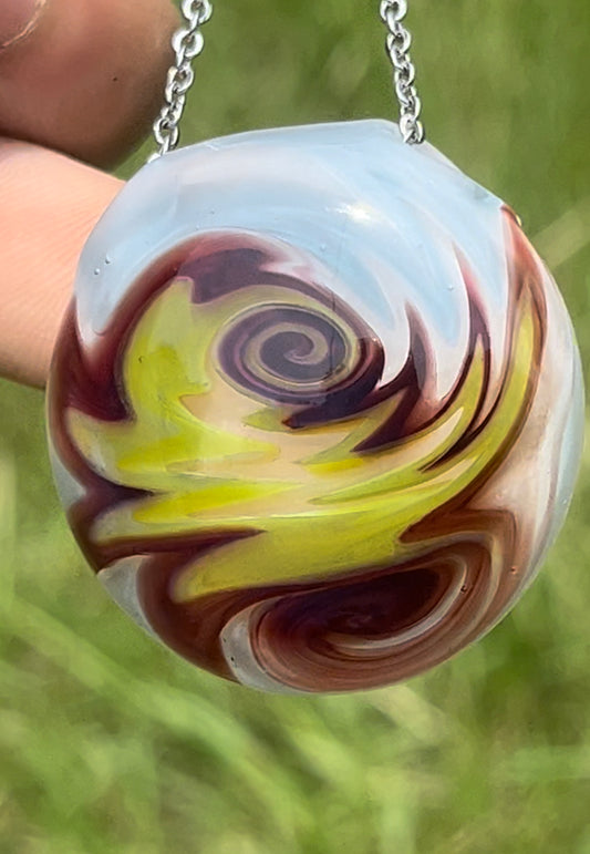 Hollow UV Red, Green, & Blue, Wig Wag Pendant