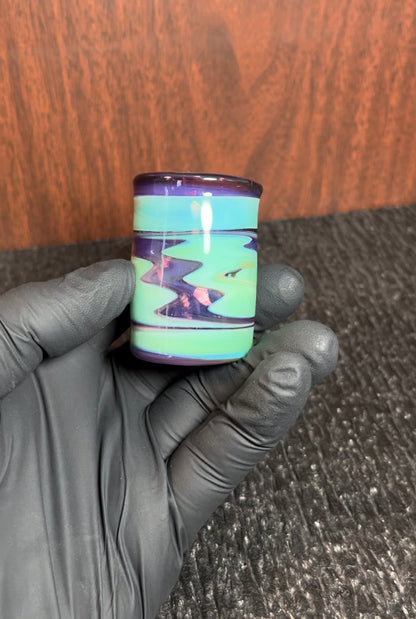 Shot glass - Purple/Green