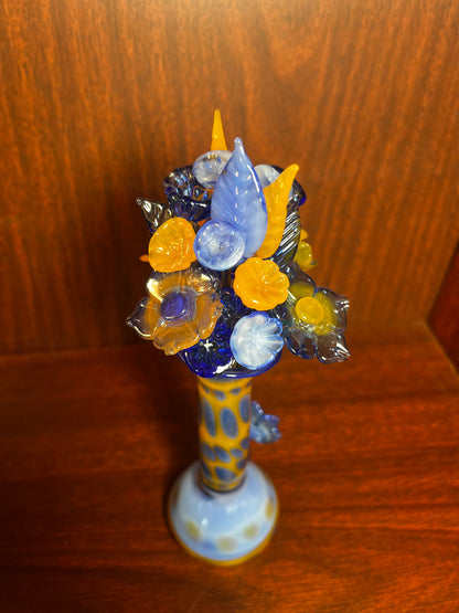 Glass Vase & Flowers #22