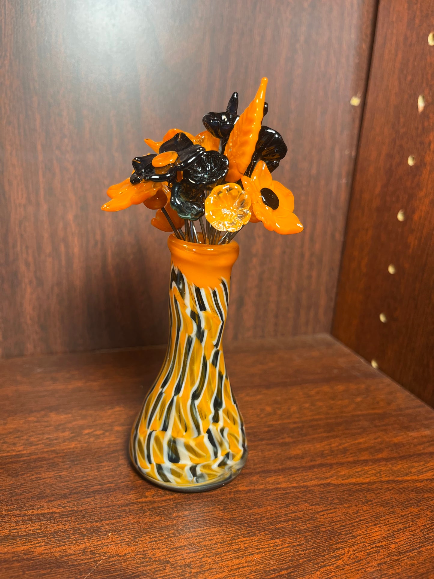 Glass Vase & Flowers #41