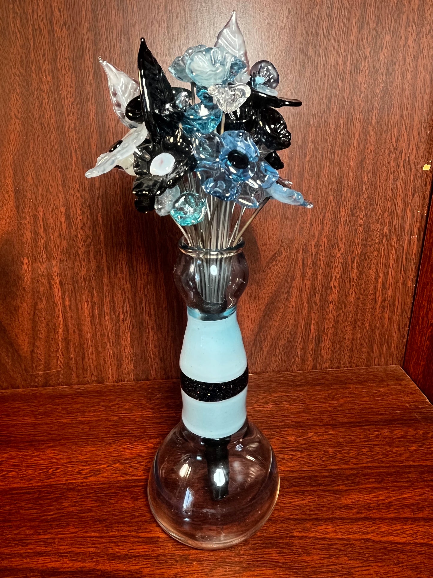 Glass Vase & Flowers #24