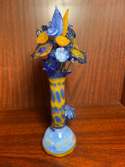 Glass Vase & Flowers #22