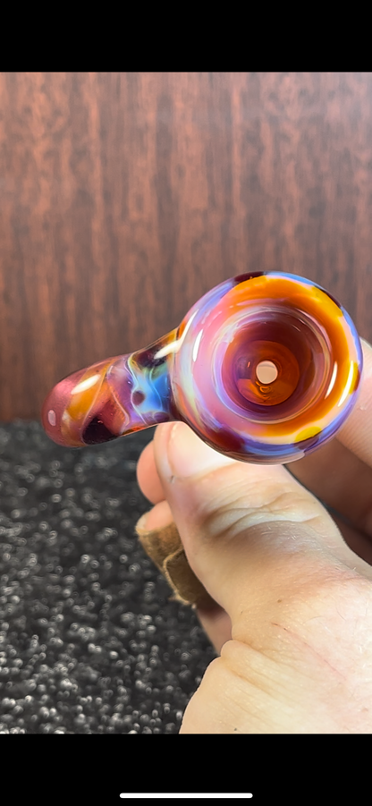 14mm Serendipity & Rosaline Bowl w/ Twisted Cane